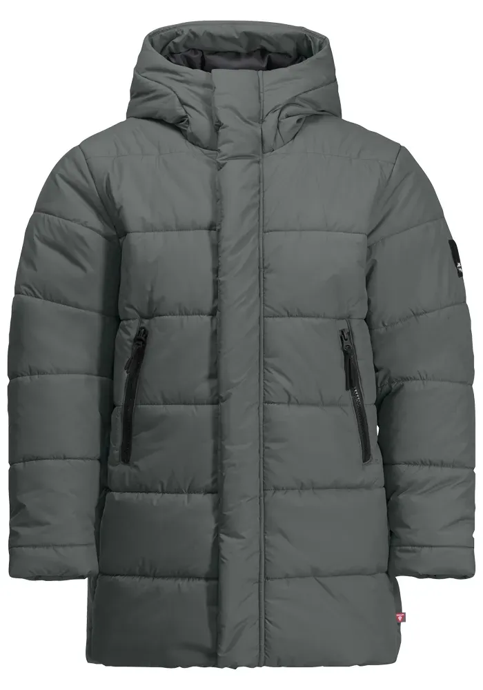 

Куртка из софтшелла Jack Wolfskin "TEEN INS LONG JACKET Y", с капюшоном, зеленый