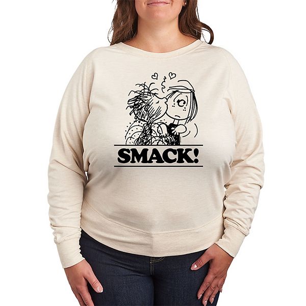 

Футболка с принтом Peanuts Pigpen Patty Smack, plus size Licensed Character, Beige