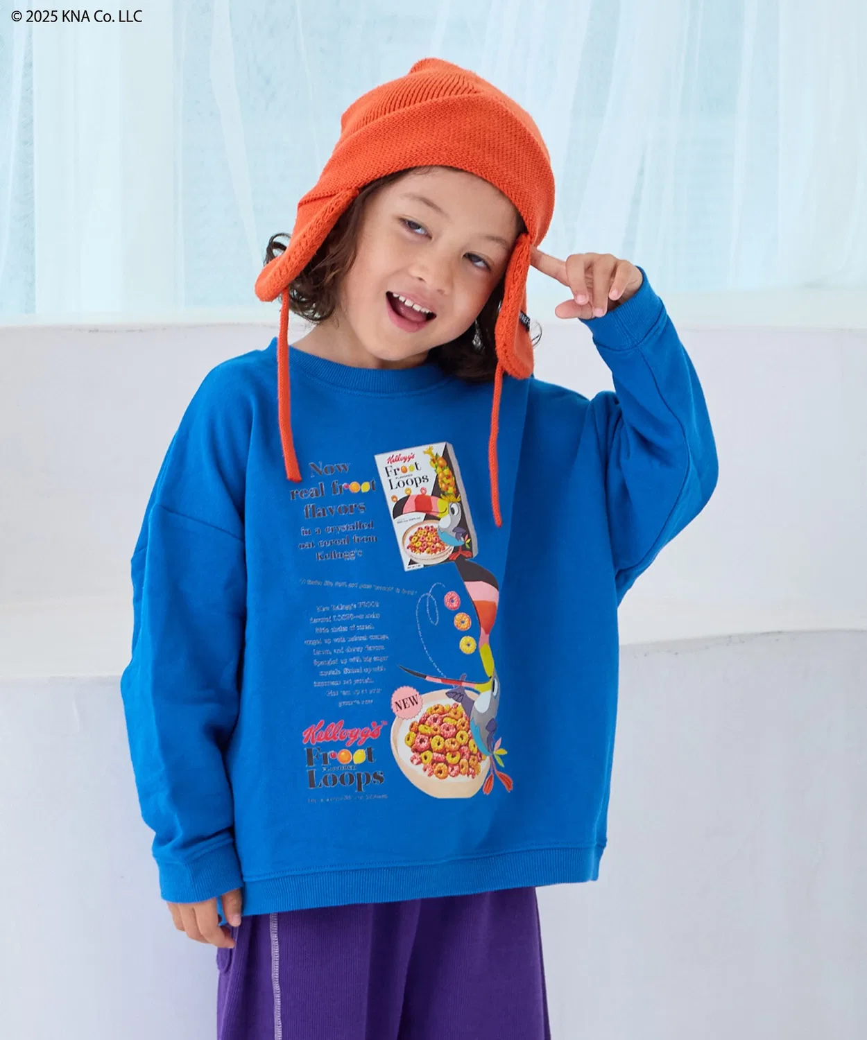 Свитшот с принтом Kellogg's, синий