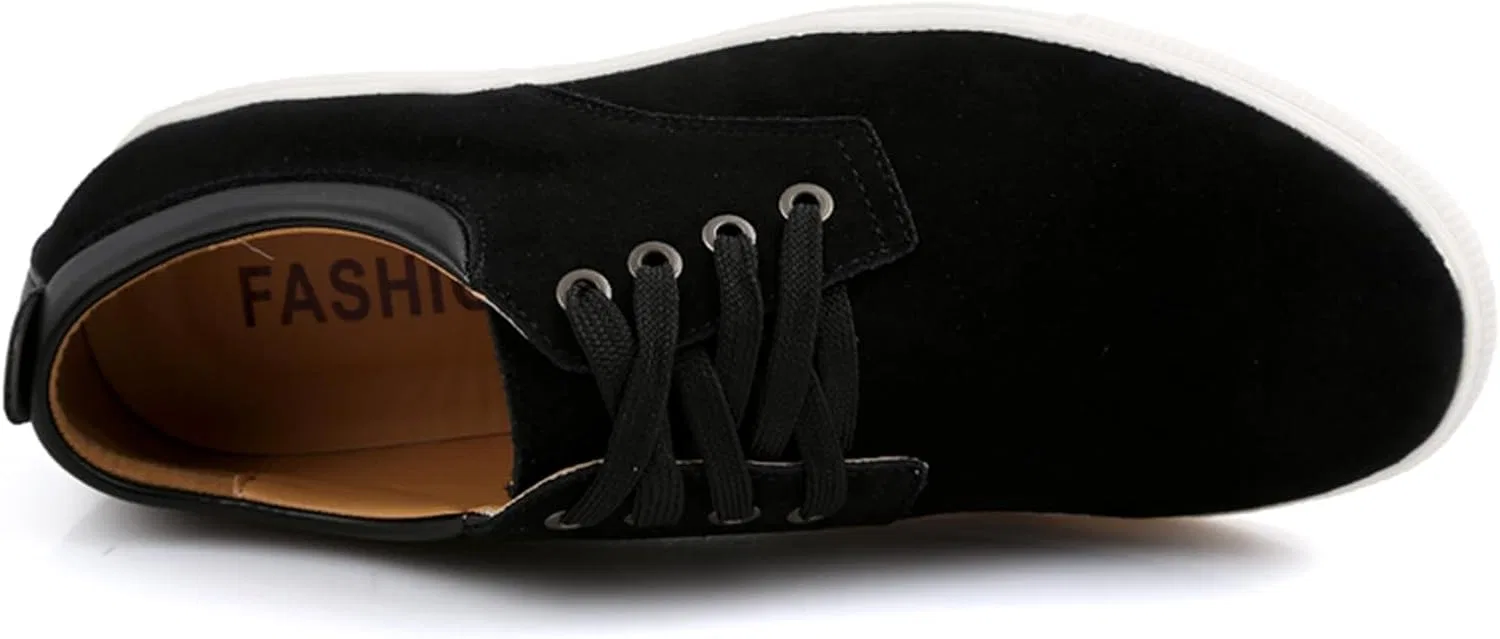 Лоферы мужские, Faux Suede, Walking Loafer Shoes, Black NIGXWNS — фото 4