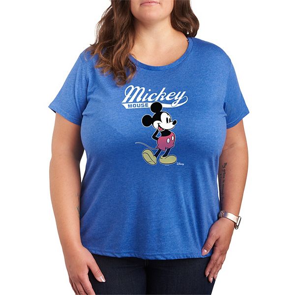 

Футболка с принтом Mickey Mouse Varsity, Plus size Disney, Heather Royal Blue, Синий, Футболка с принтом Mickey Mouse Varsity, Plus size Disney, Heather Royal Blue