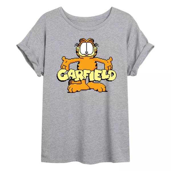

Футболка Juniors Garfield Pixel oversize Licensed Character, серый