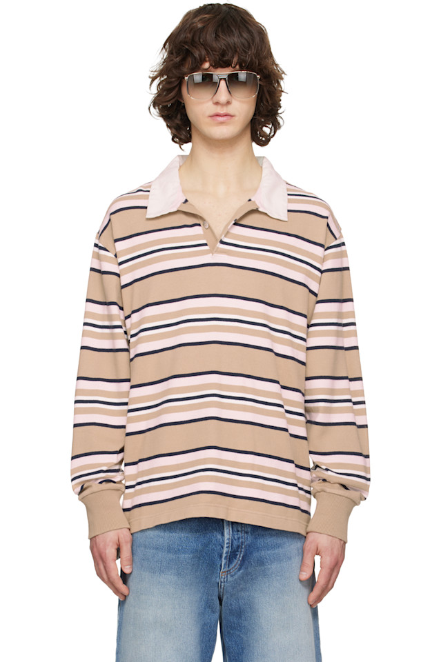 

Sanderlak Поло для регби бежевого и розового цвета