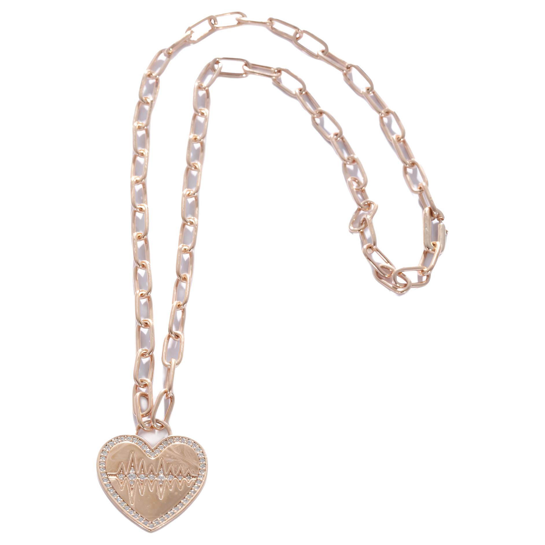 

Ожерелье из стерлингового серебра 925 пробы с розовым золотом Apm Monaco, розовое золото