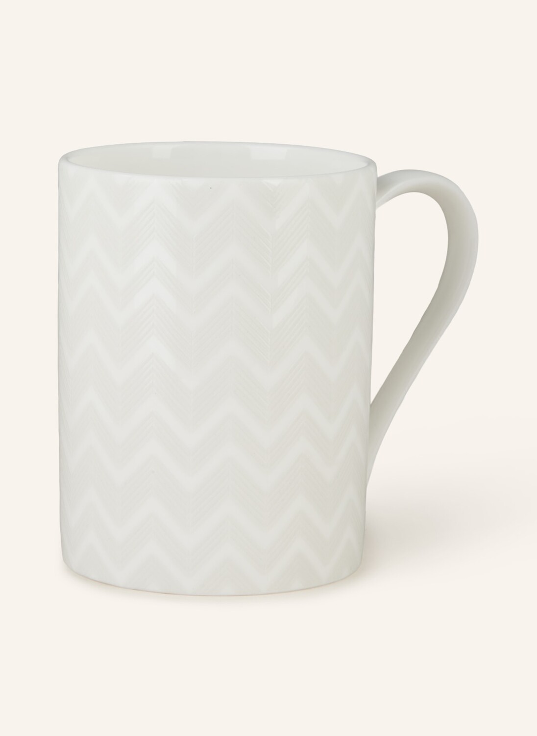 

Кружка с ручкой зигзаг, объем: 330 мл. Missoni Home, бежевый