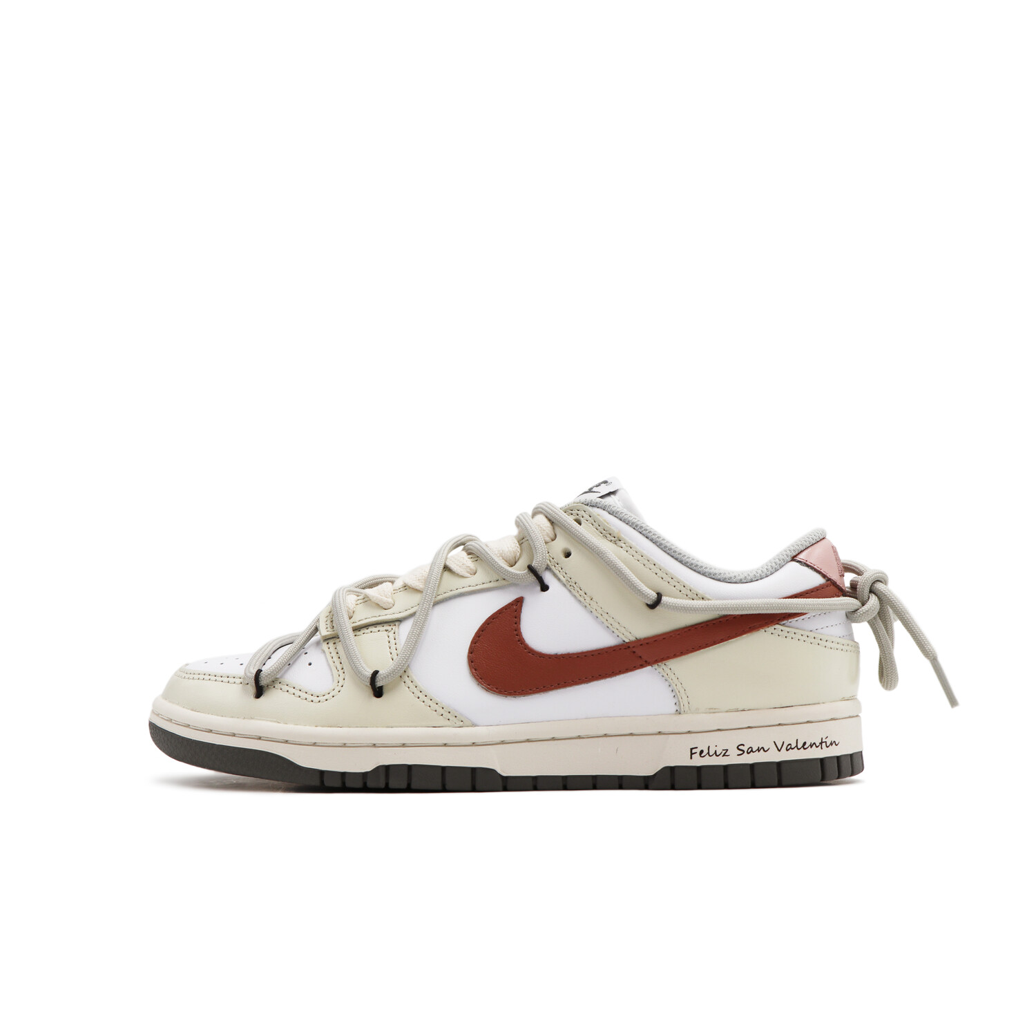 

Кроссовки Nike Dunk Skateboard Shoes Women's Low-Top Cream White/white/pink