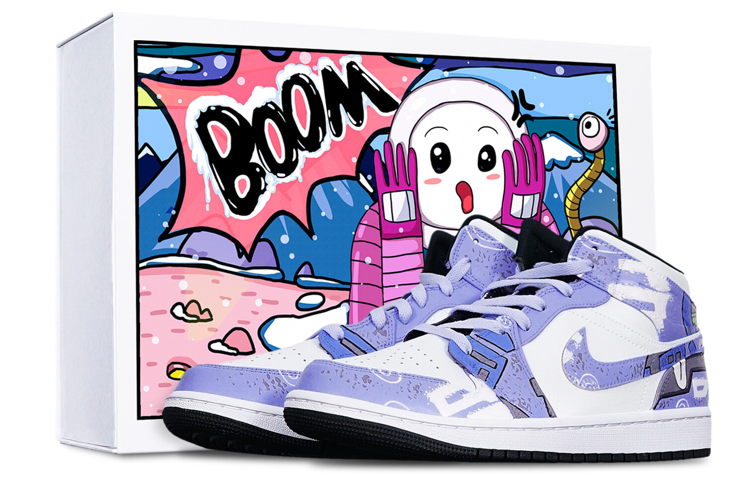 

Кроссовки Air Jordan 1 Vintage Basketball Shoes Women's Mid-Top White