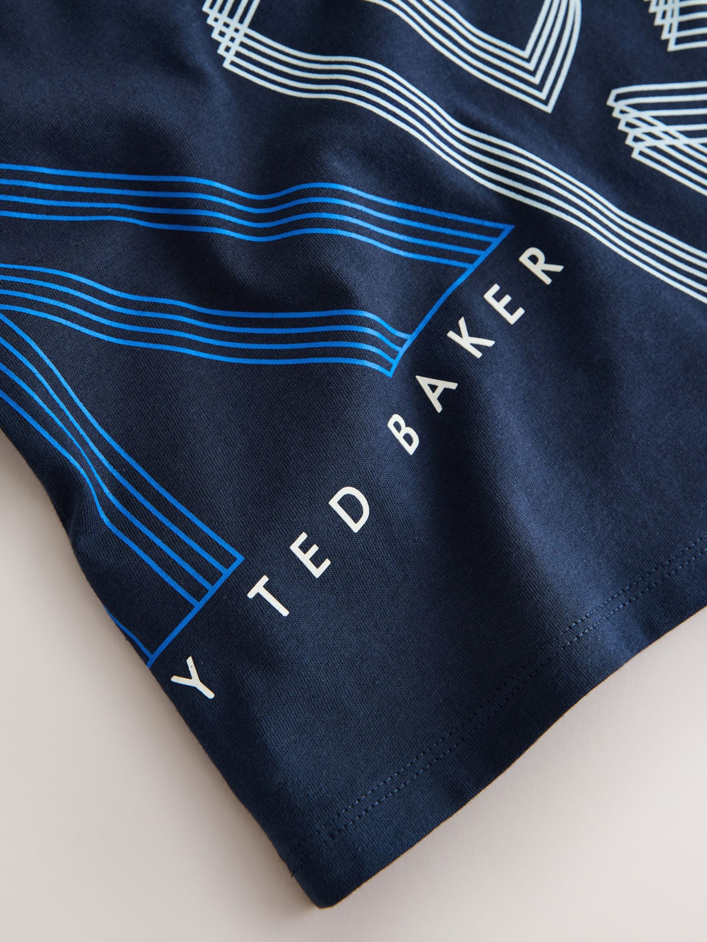 Baker by Ted Baker Футболка в цвете Navy, Royal Blue — фото 4