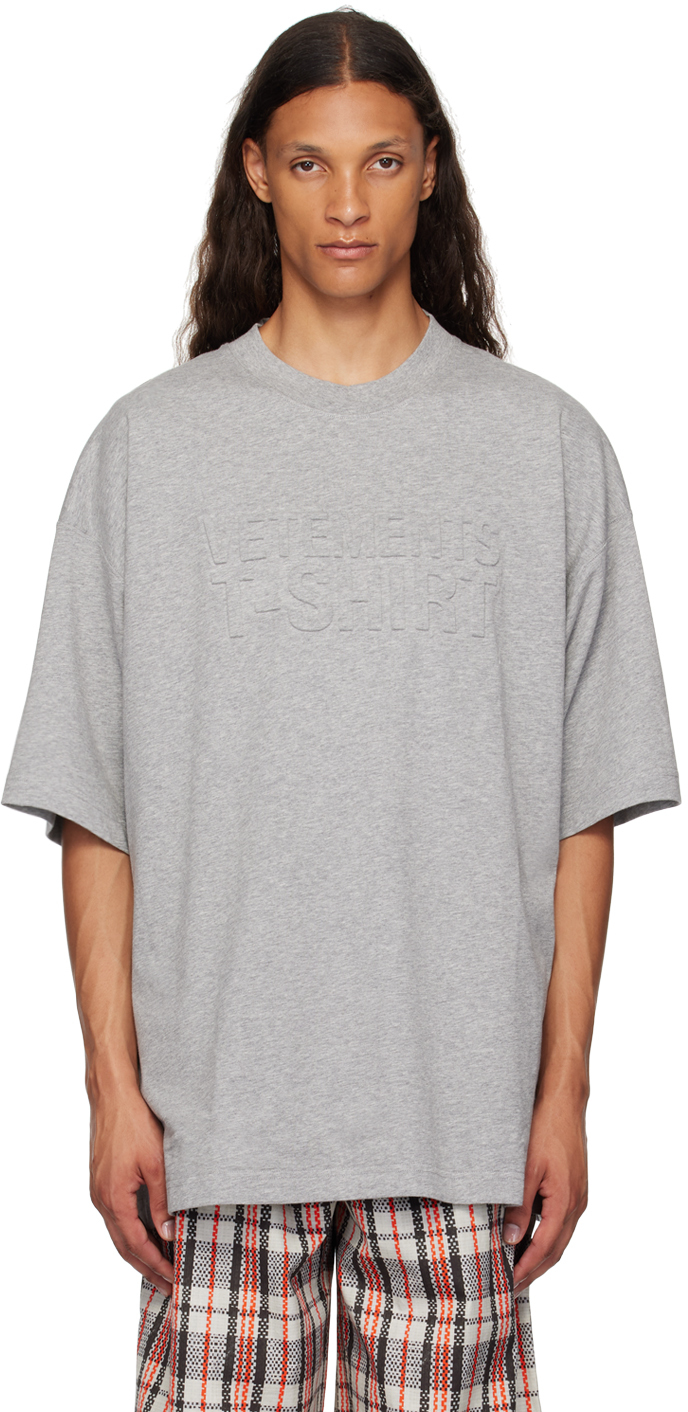 

Футболка с серым логотипом Illusion VETEMENTS