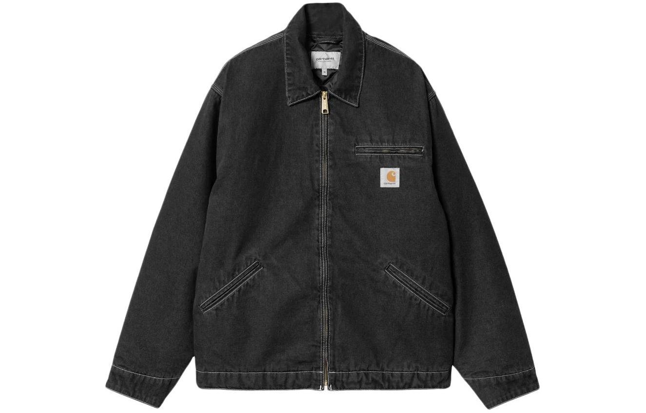 

Carhartt WIP Винтажная куртка деним в стиле преппи, Black Stonewashed