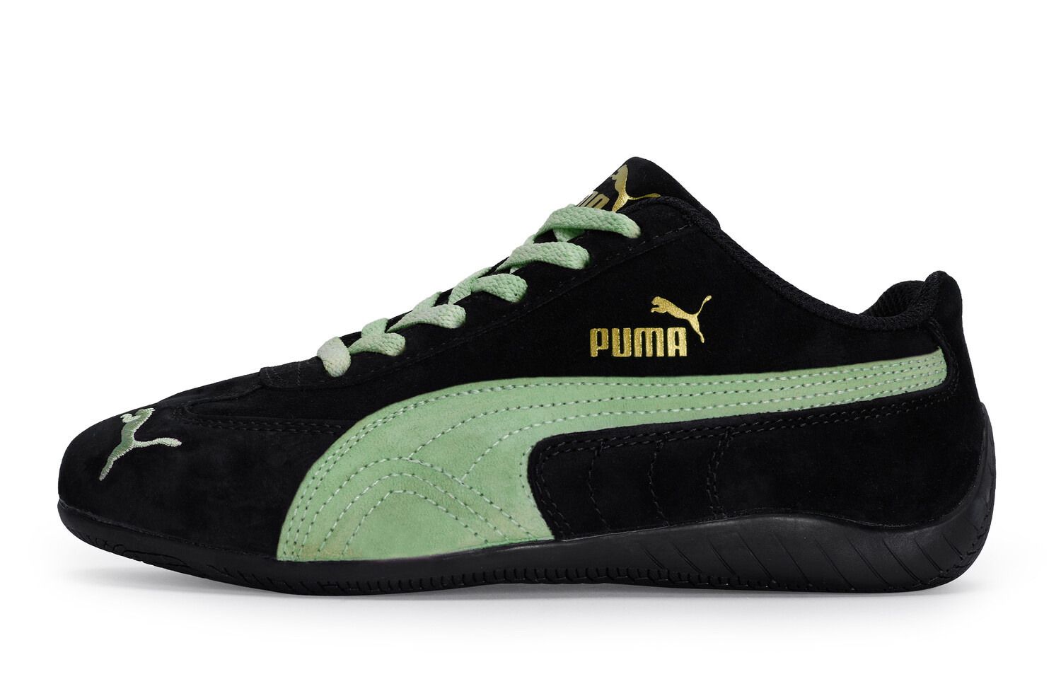 

Кроссовки Puma Speedcat Lifestyle Shoes Unisex Low-top Green, черный/зеленый