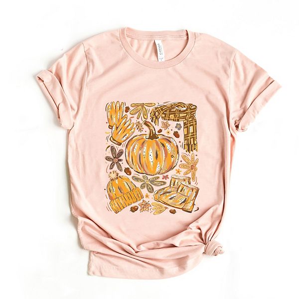 

Футболка с принтом Fall pumpkin collage glitter Simply Sage Market, Blush, Зеленый, Футболка с принтом Fall pumpkin collage glitter Simply Sage Market, Blush