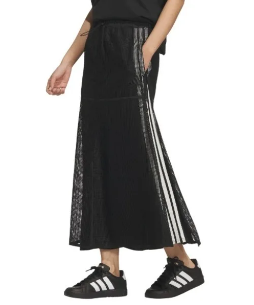 Женская юбка с сетчатым слоем Must Hub Mesh Layered Skirt adidas чёрная