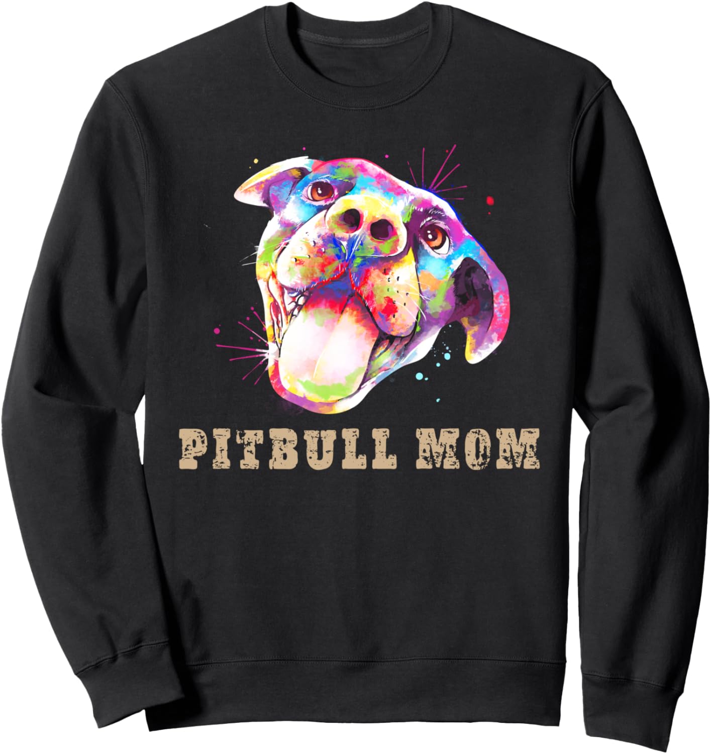 

Мама питбуля - Улыбающаяся мордочка щенка питбуля - Забавная толстовка с изображением мамы питбуля Pitbull Lovers Apparel - Pablo'S Paw Prints, черный