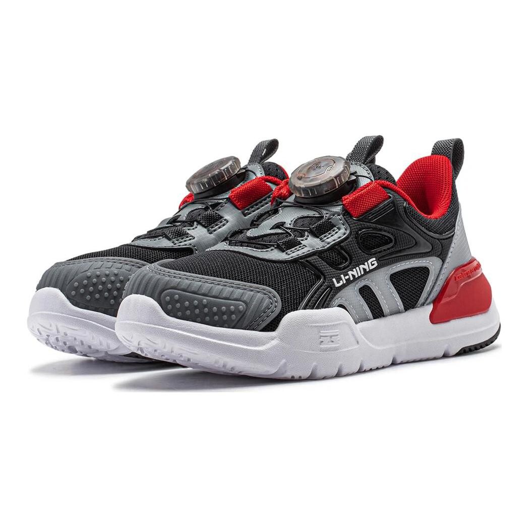 Кроссовки Shield Kids Lifestyle для детей с низким верхом, черные/серые грозовые/серые камни Lining Young, черный — фото 3
