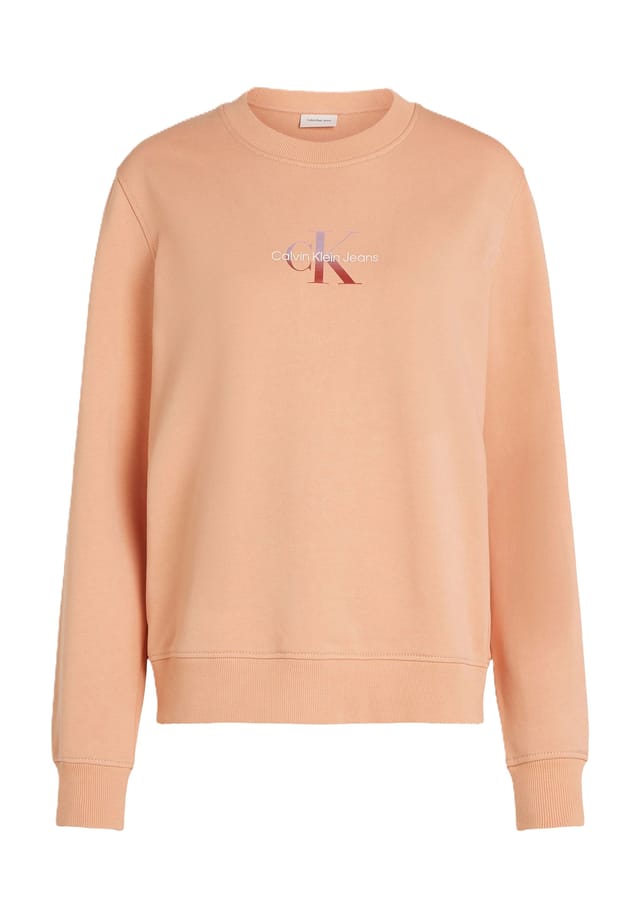 

Толстовка хлопок Calvin Klein Jeans, розовый