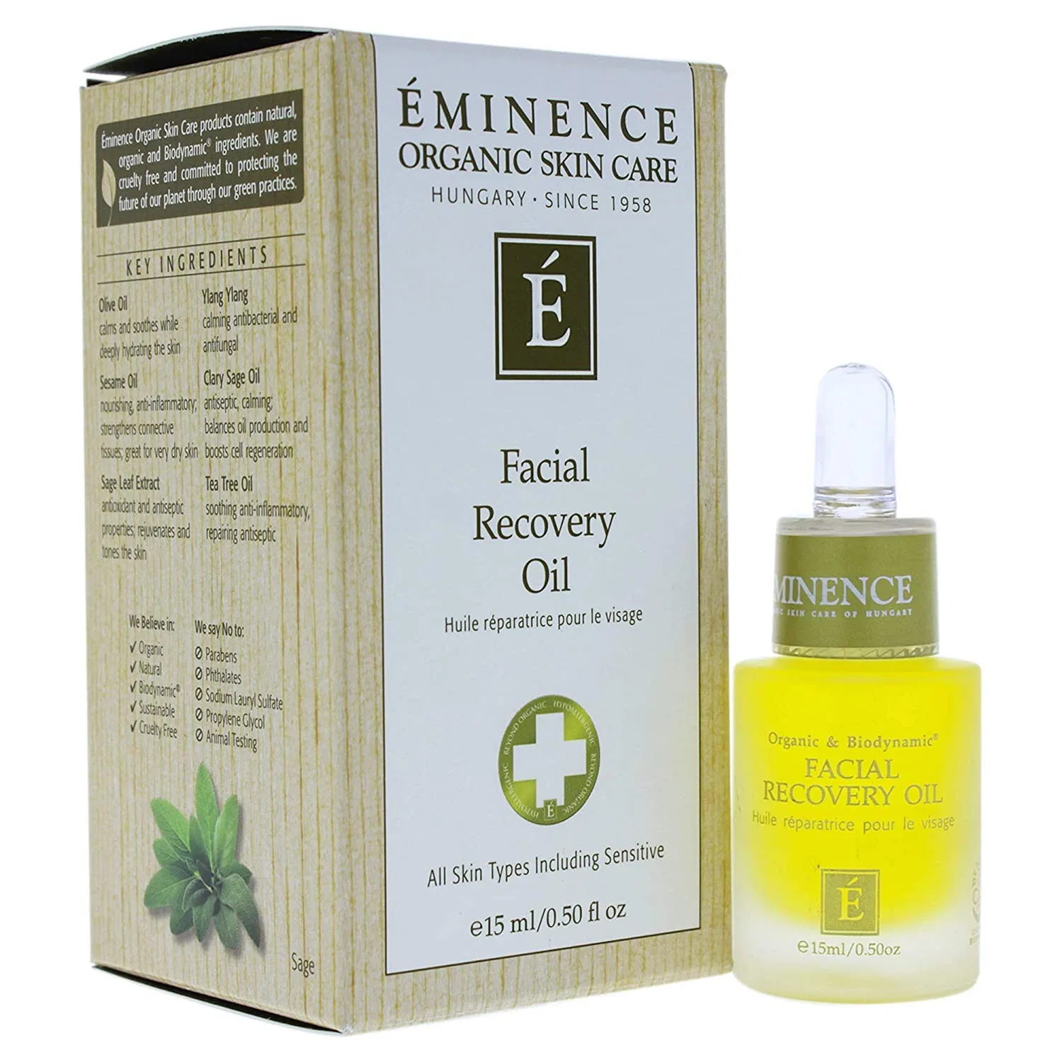 Масло для восстановления лица «Facial Recovery Oil» от Eminence Organic Skin Care, 15 мл Eminence