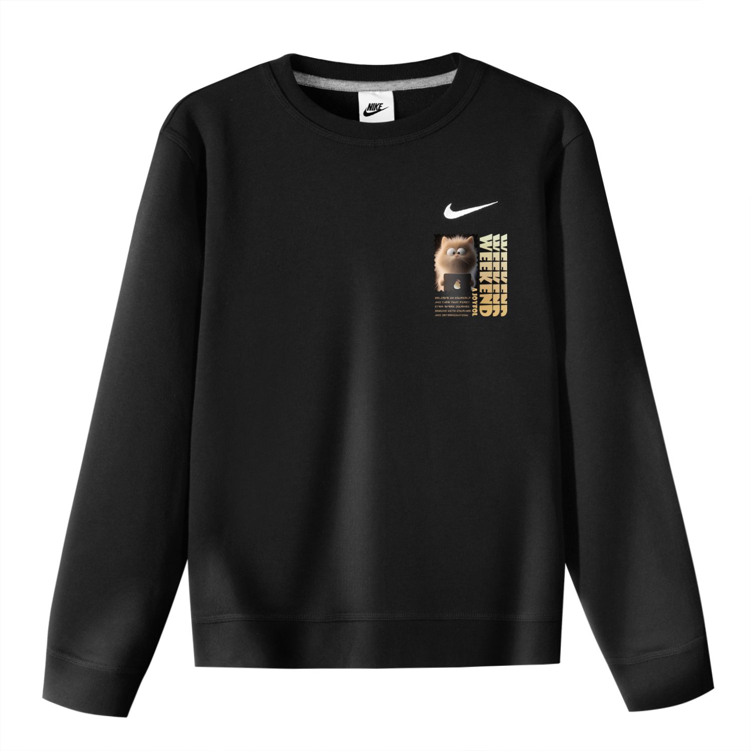 Nike Толстовка dri fit unisex черная — фото 3