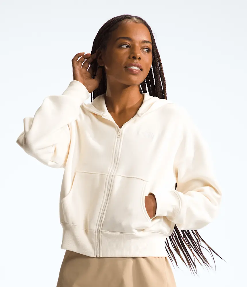 

Женская толстовка с полной молнией The North Face, White Dune