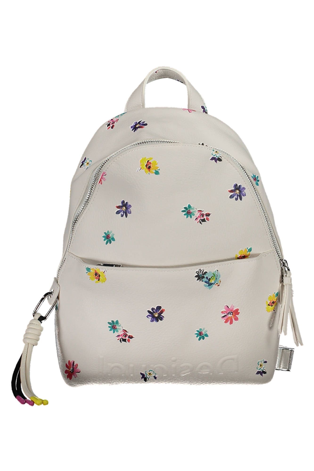 

Белый полиуретановый женский рюкзак Desigual