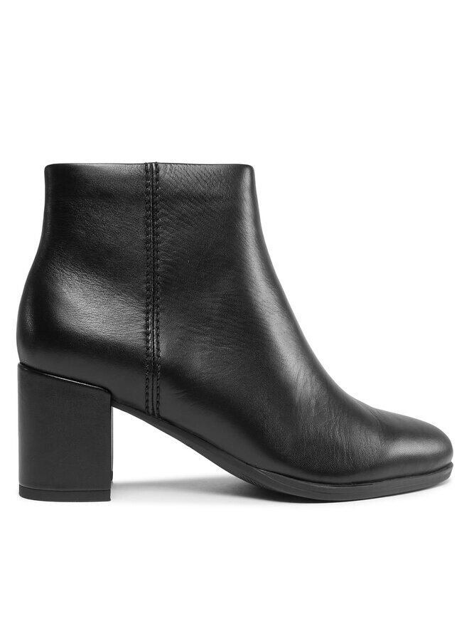 Ботильоны на блочном каблуке Freva55 Zip Clarks, черный