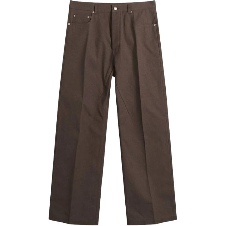 

RICK OWENS Джинсы мужские коричневые Straight Fit