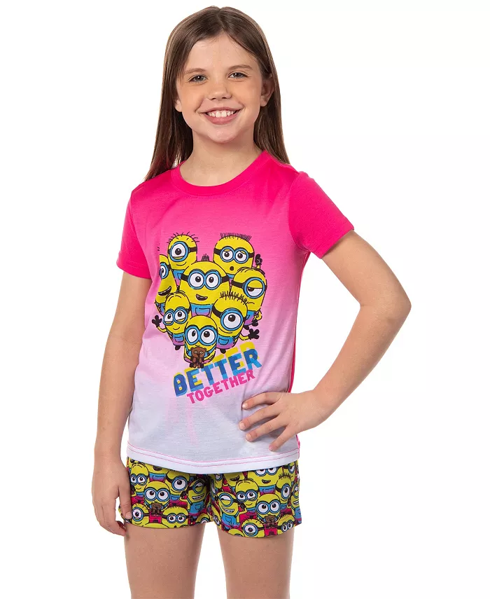 

Детский пижамный комплект Girls Movie Minions Better Together Despicable Me, розовый