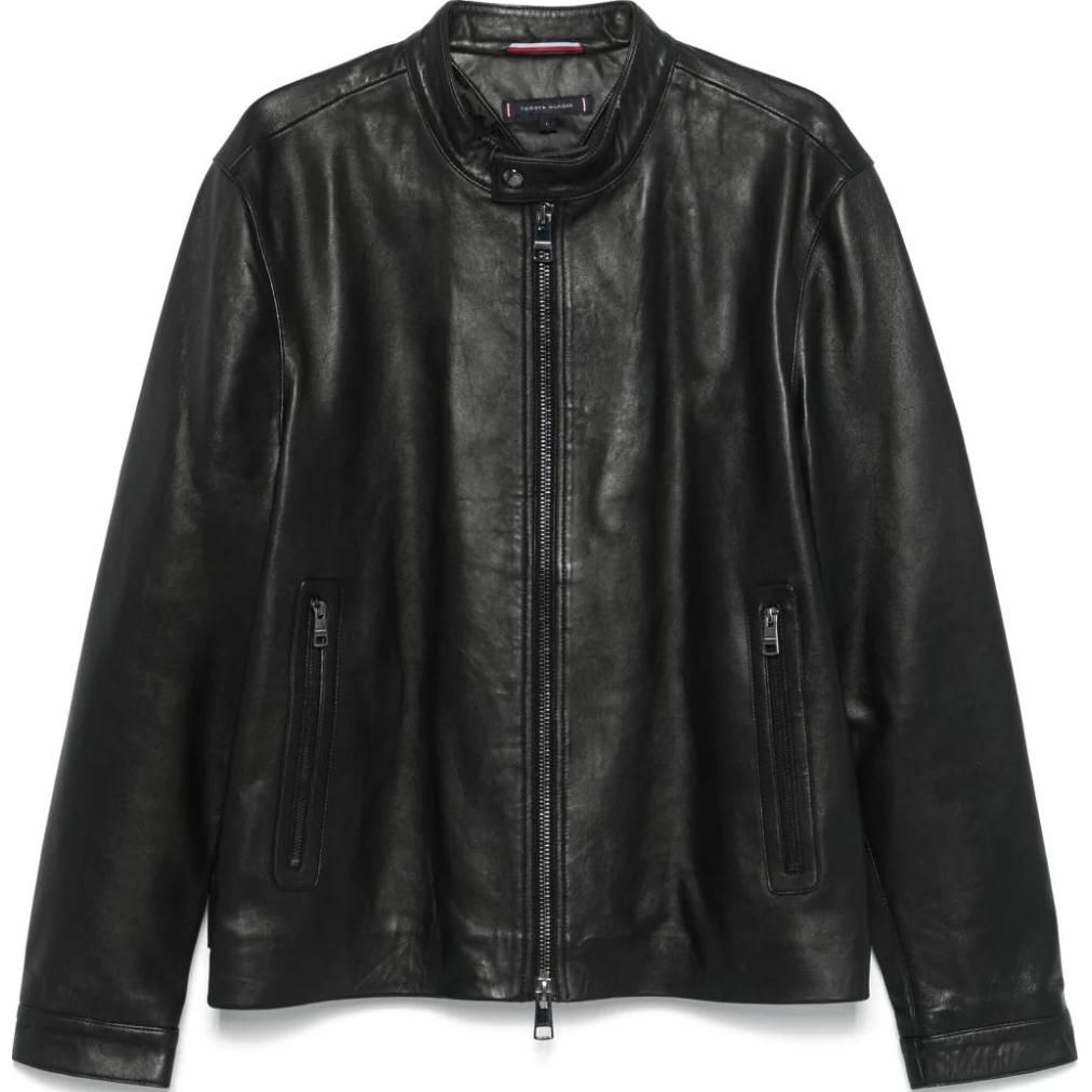 

Tommy Hilfiger Кожаная куртка с молнией, Black