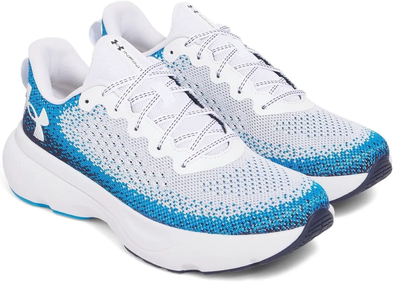 Мужские беговые кроссовки Under Armour Infinite, белый/синий — фото 3