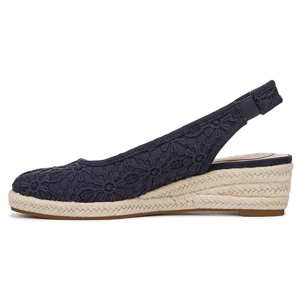 Туфли на танкетке Kayden espadrille wedge Lifestride, lux navy fabric — фото 4