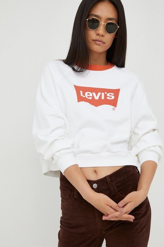 

Хлопковая толстовка Levi's, бежевый
