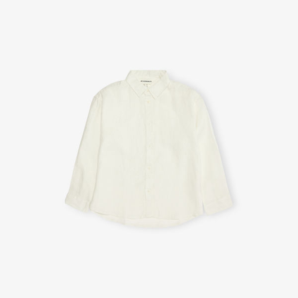 

Длинная льняная рубашка свободного кроя 2-10 лет H&M Adorables, белый