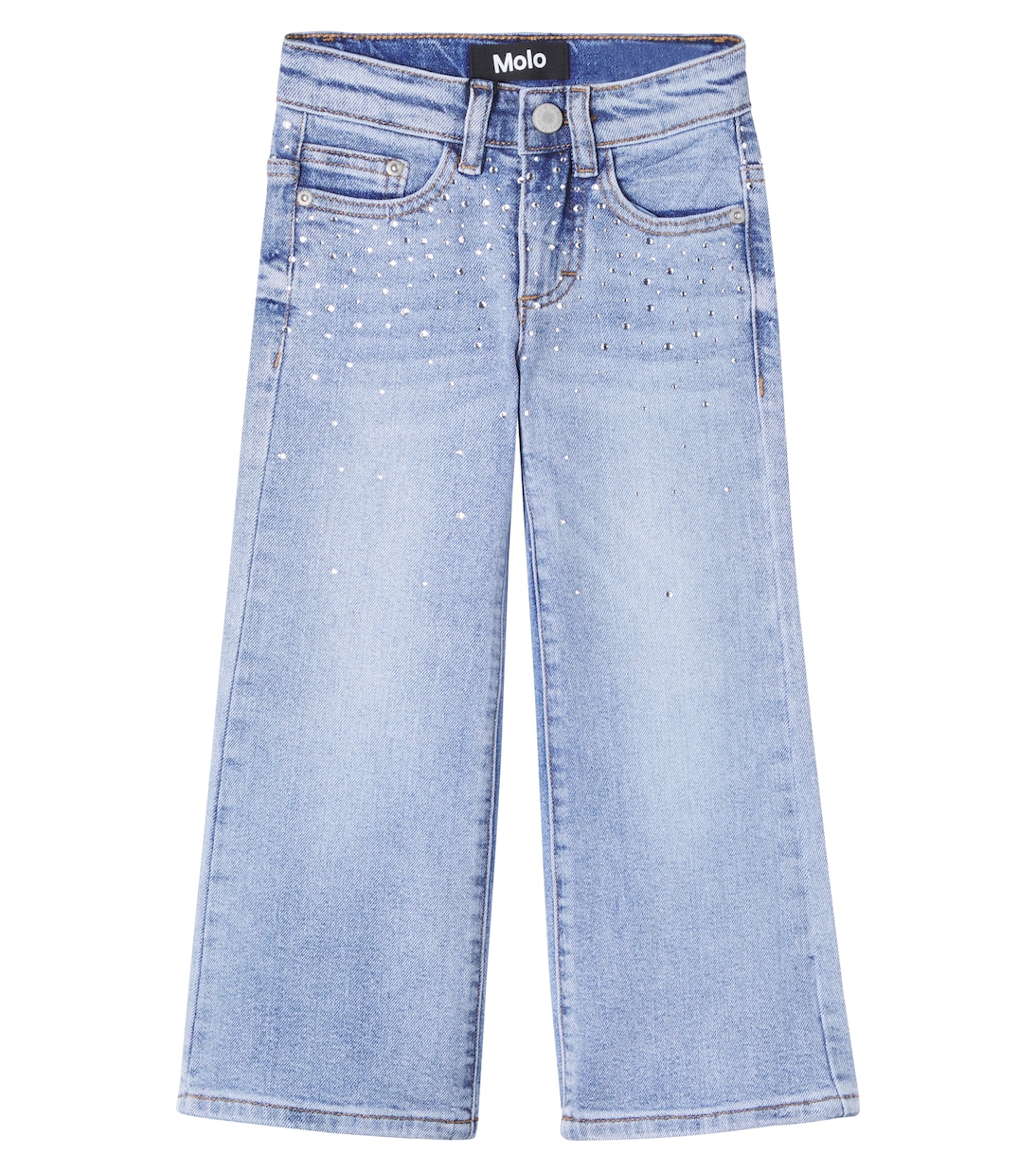 

Джинсы с широкими штанинами Asta с декоративными элементами Molo, Rhinestone Denim