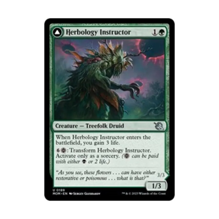 

CCG Преподаватель гербологии (U), MTG - March of the Machine