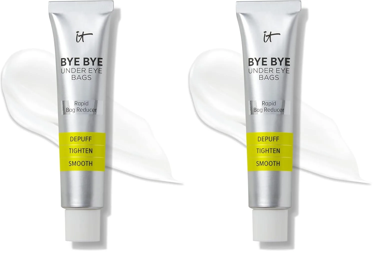IT Cosmetics Bye Bye Under Eye Bags Daytime Treatment - корректор для уменьшения мешков под глазами, разглаживает морщины и линии, прозрачный финиш, 14 г (2 шт) 28.36 г (2 шт.), green