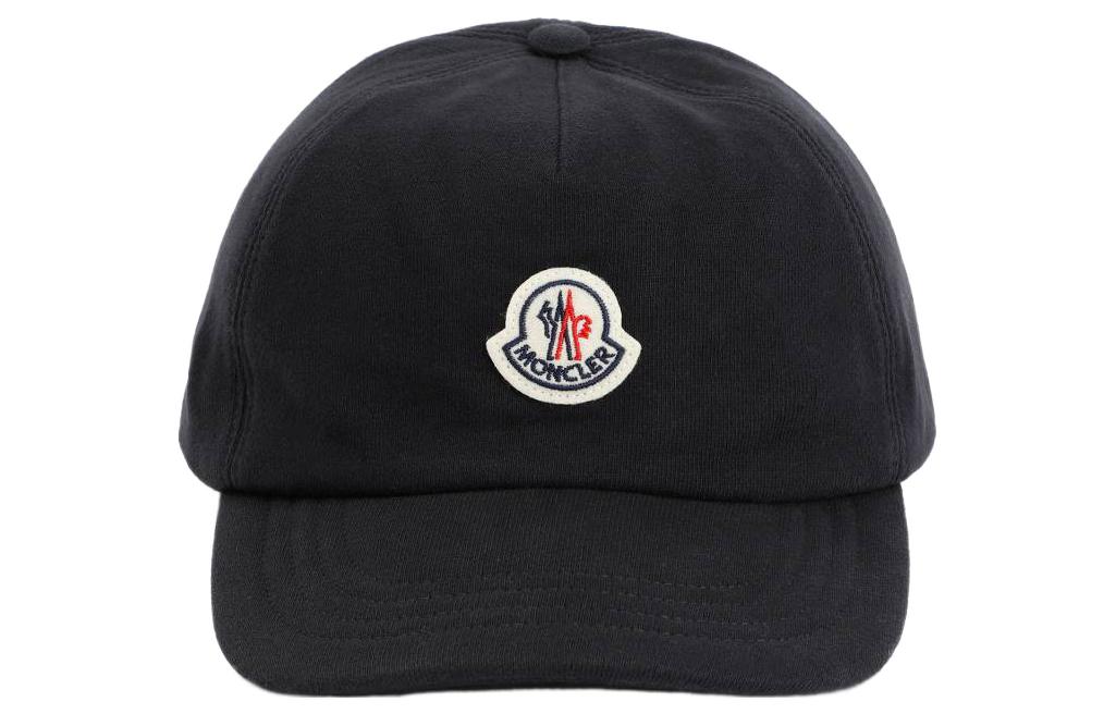Хлопковая бейсболка мужская черная Moncler — фото 2