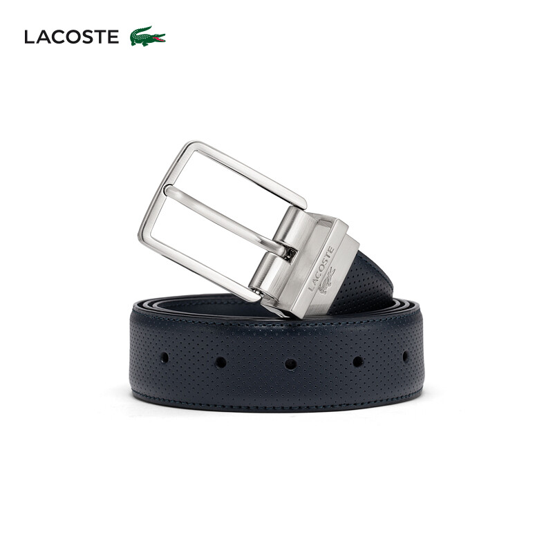 

Ремень классический Lacoste с пряжкой, сине-черный