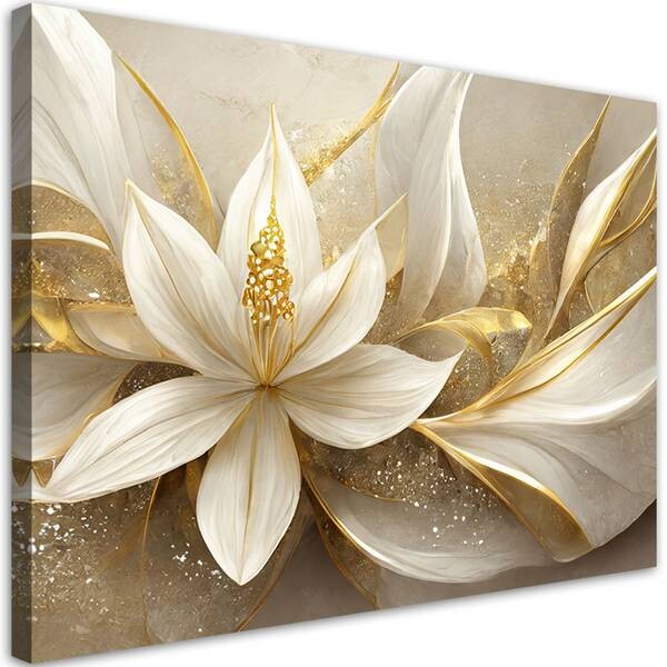 

Картина арт-принт KUNSTLOFT Golden Petal Symphony 2, золотой