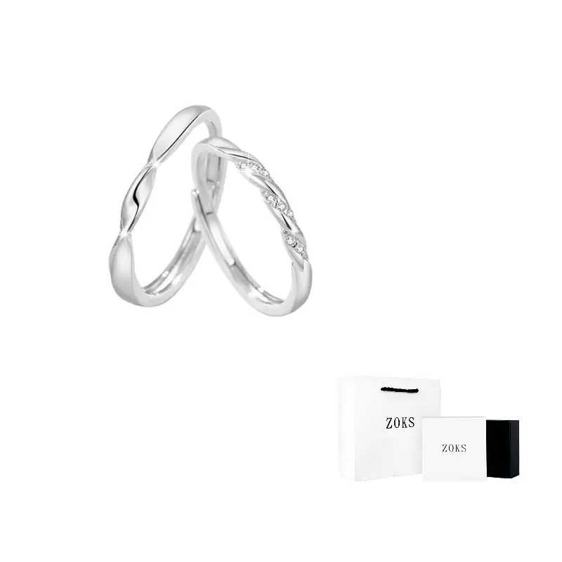 

ZOKS Кольцо из чистого серебра S999 унисекс