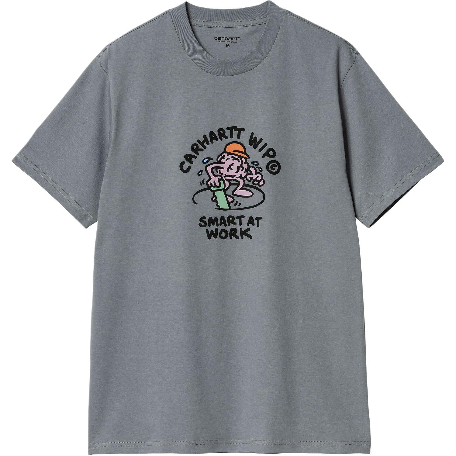 

Футболка FW24 S/S Smart Unisex Dove Gray Carhartt WIP, серый