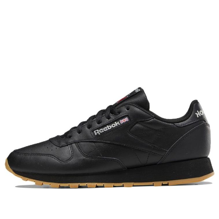 

Беговые кроссовки Reebok Classic Leather 'Black Gum', черный