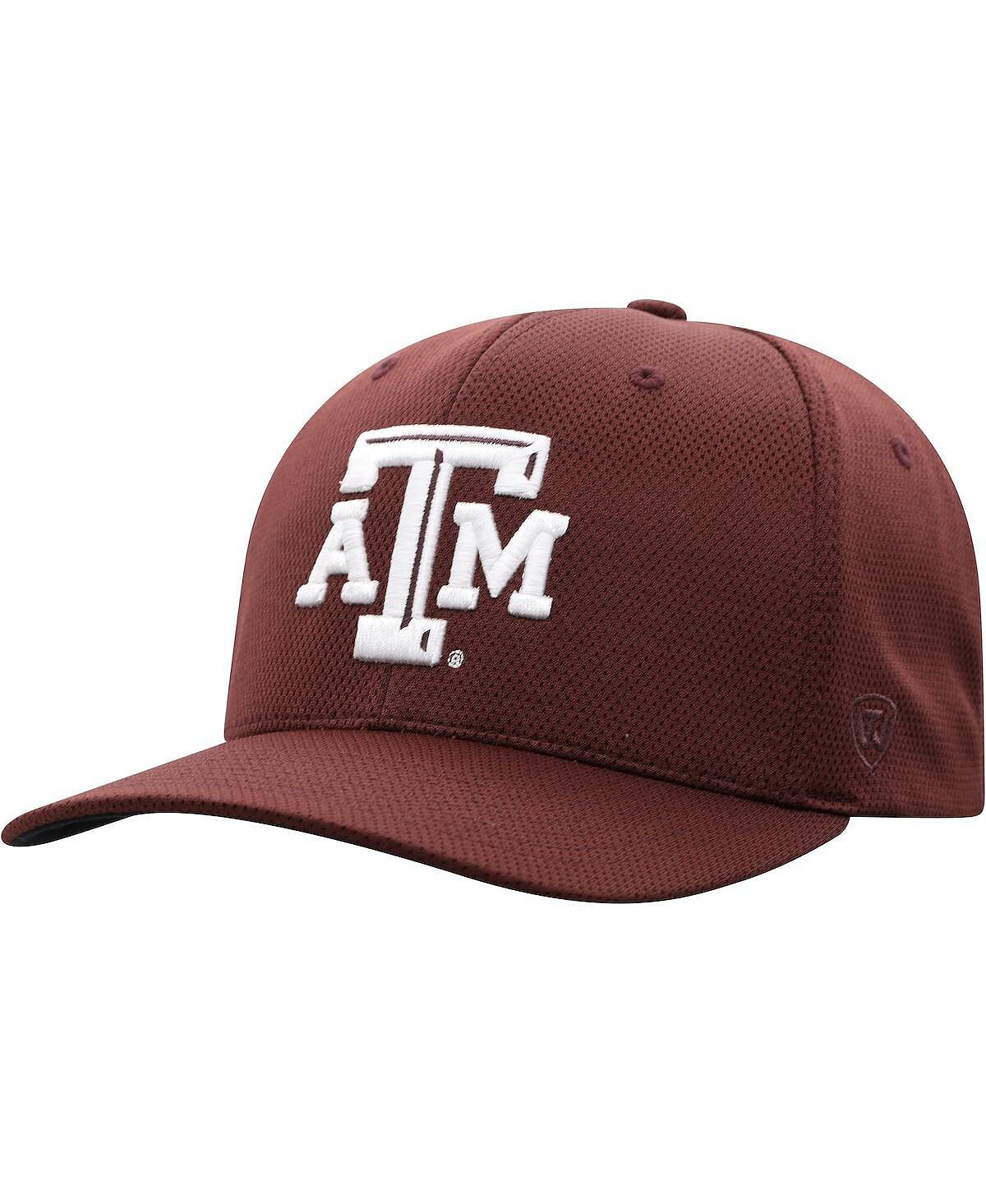 

Мужская темно-бордовая шляпа с логотипом Texas A&M Aggies Reflex Flex Top of the World