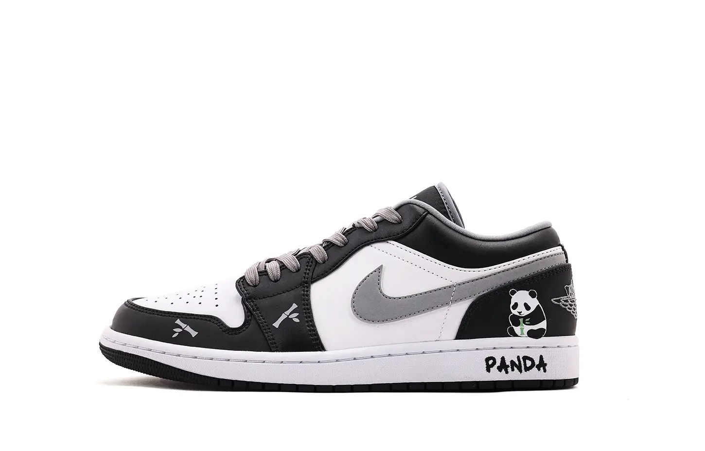 

Air 1 Low Top Кроссовки для баскетбола Unisex White Jordan, черный