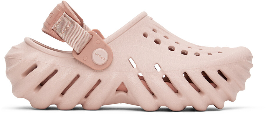 

Детские розовые сабо Echo Crocs