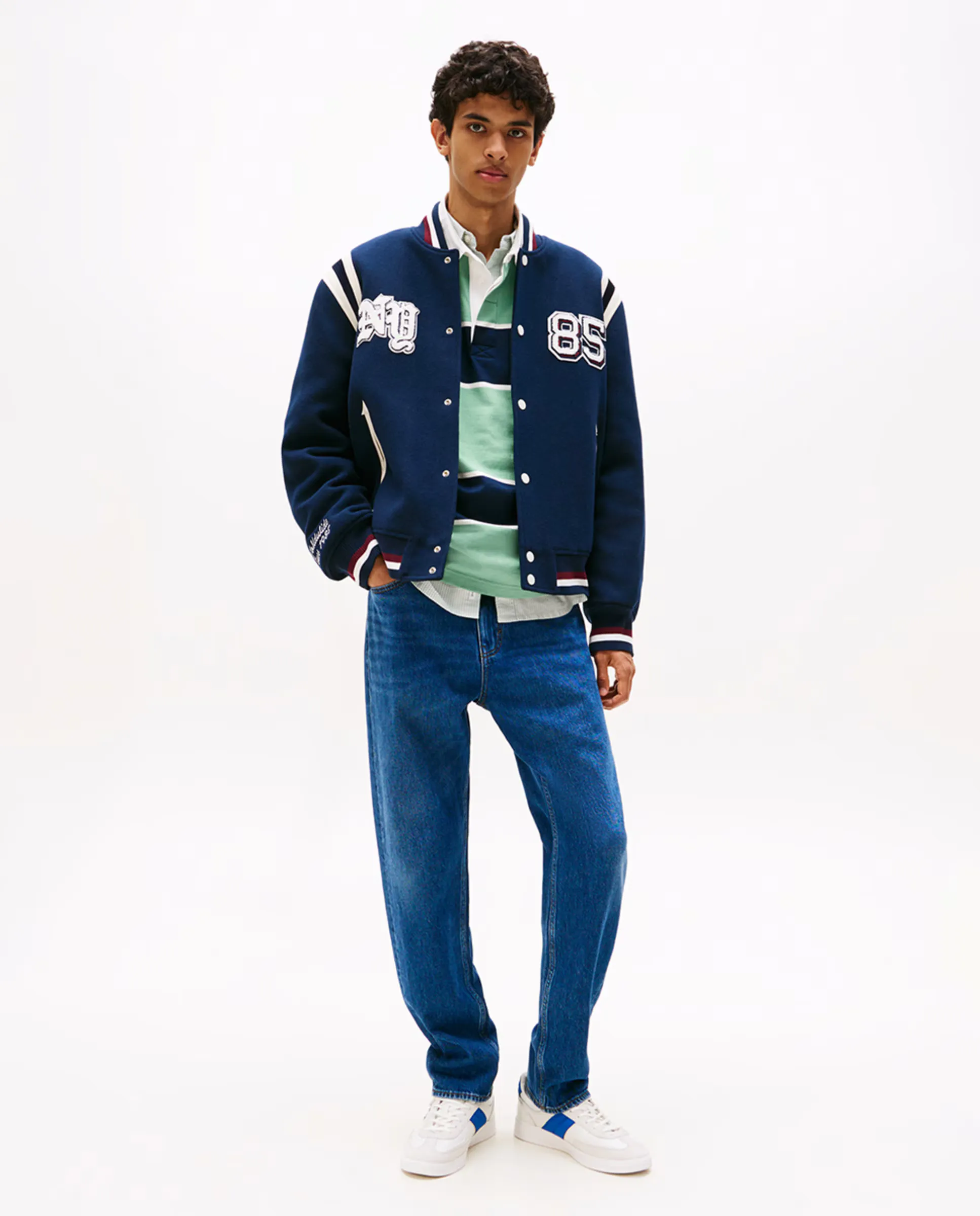 

Джинсы мужские ISAAC расслабленного кроя с посадкой на бедрах Tommy Jeans, синий