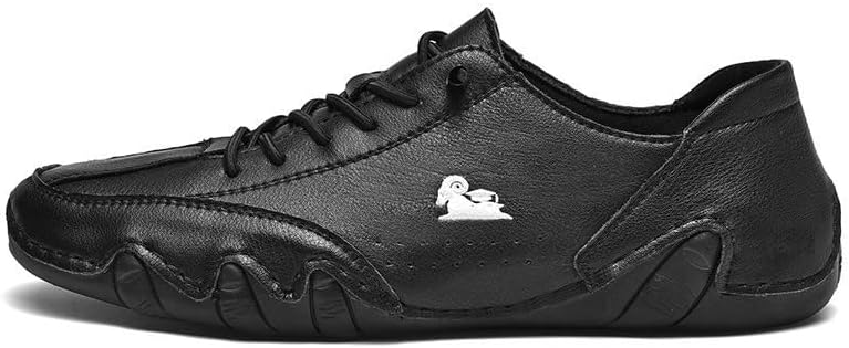 

Мужские повседневные кожаные кроссовки, обувь Chukka Slip On Не скользящие дышащие ботинки Туристическая обувь Dmgyck, черный