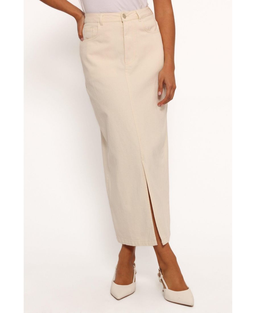 

Женская вельветовая юбка миди Kellen Petal and Pup, Cream