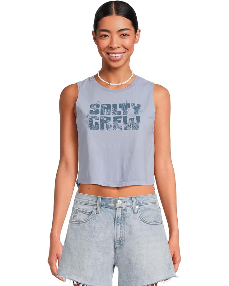

Топ Salty Crew Sea Life Cropped Tank, цвет Violet Blue