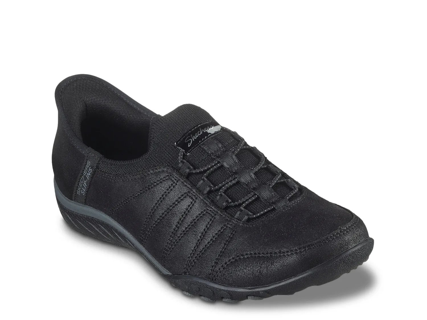 Кроссовки Skechers Hands Free Slip-Ins Breathe Easy Home-Body Sneaker - Women's, черный