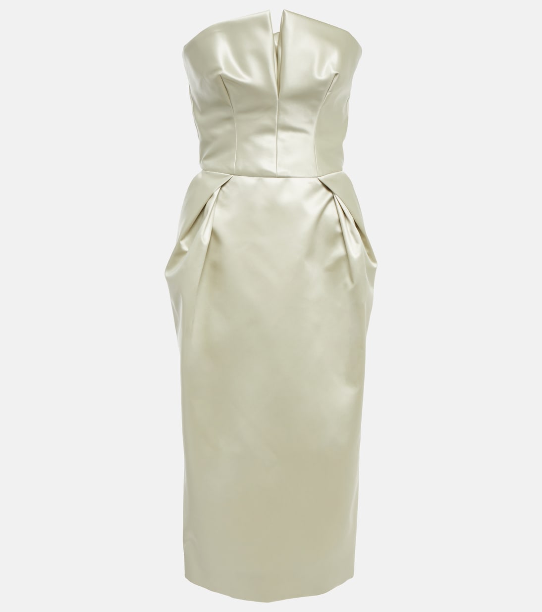 

Атласное платье миди Maison Margiela, Mint